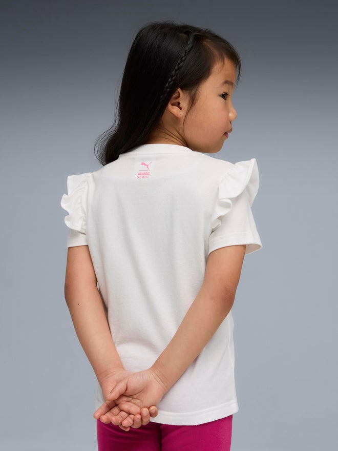 PUMA Girls Hello Kitty and Friends Ruffle T-Shirt - Image 4